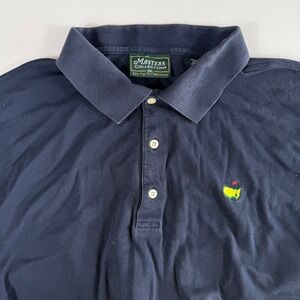 Masters Collection Polo Shirt Mens XXL Pima Cotton 60s 2 Ply Mercerized Navy VTG